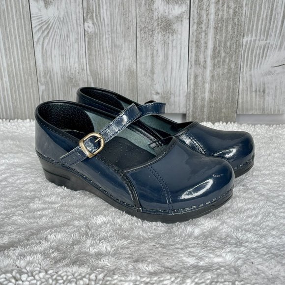 Escarpins Mary Janes Sanita En Cuir Verni Noir - Taille 6.5 US / 37 EU, Occasion